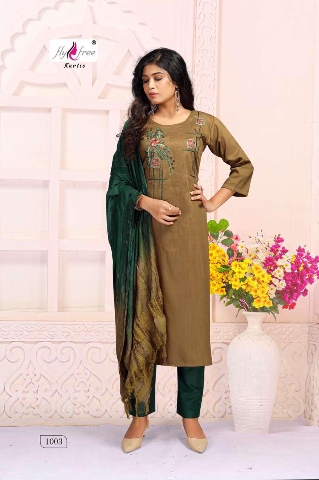 Fly Free Zian Ethnic Wear Fancy Designer Ready Made Dress Collection